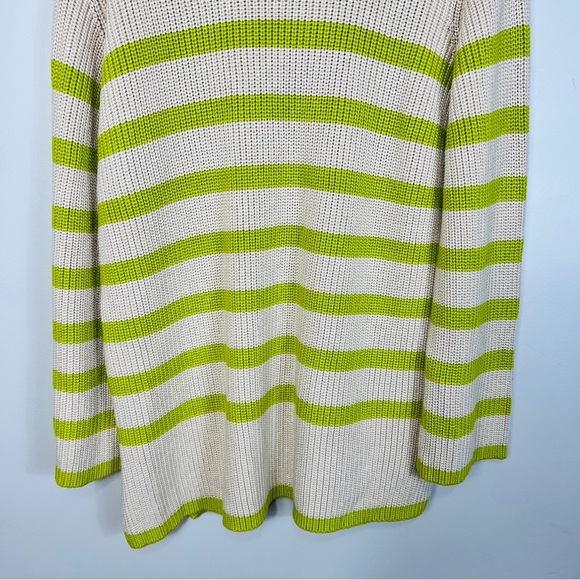 Kaffe KACILLA - Jumper - Cable Knot Oversized sand dollar green stripe/sand xl - Picture 14 of 14